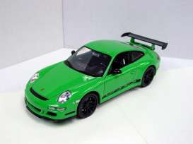 Porsche  - 2007 green - 1:18 - Welly - 18015gn - welly18015gn | The Diecast Company
