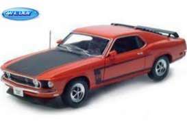 Ford  - 1969 orange-red - 1:18 - Welly - 12516r - welly12516r | The Diecast Company