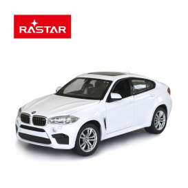BMW  - X6M 2018 white - 1:24 - Rastar - rastar56600w | The Diecast Company