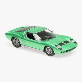Lamborghini  - Miura 1966 green - 1:87 - Minichamps - 870103022 - mc870103022 | The Diecast Company