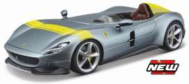 Ferrari  - Monza SP1 grey/yellow - 1:24 - Maisto - 39140 - mai39140 | The Diecast Company