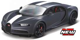 Bugatti  - Chiron mat grey/white - 1:18 - Bburago - 11044G - bura11044G | The Diecast Company