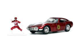 Toyota  - 2000 GT *Power Ranger* 2002 red/white - 1:32 - Jada Toys - 33074 - jada33074 | The Diecast Company