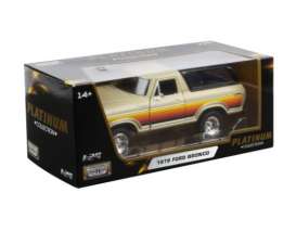 Ford  - Bronco (Hard Top) 1978 beige - 1:24 - Motor Max - 79373PTM - mmax79373bg | The Diecast Company