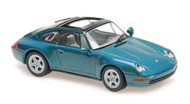 Porsche  - 911 Targa 1995 blue - 1:43 - Maxichamps - 940063060 - mc940063060 | The Diecast Company