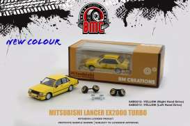Mitsubishi  - Lancer EX2000 Turbo yellow - 1:64 - BM Creations - 64B0212 - BM64B0212rhd | The Diecast Company