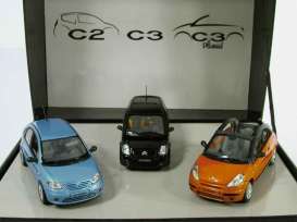 Citroen  - C/2 & C3 set of 3 cars  - 1:43 - Norev - 008818 - nor008818 | The Diecast Company