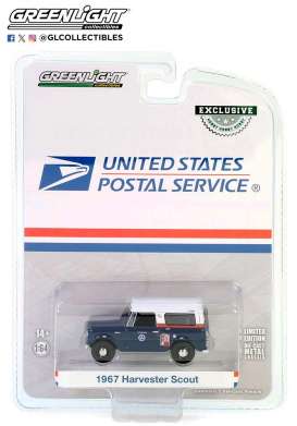 International  - Harvester Scout 1967 blue/white - 1:64 - GreenLight - 30463 - gl30463 | The Diecast Company