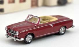Peugeot  - 403 Cabriolet 1957 red - 1:87 - Norev - 474343 - nor474343 | The Diecast Company