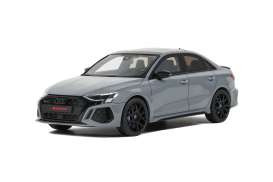 Audi  - RS3 Sedan 2022 grey - 1:18 - GT Spirit - GT885 - GT885 | The Diecast Company