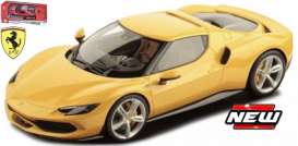 Ferrari  - yellow - 1:64 - Bburago - 56022Y - bura56022Y | The Diecast Company
