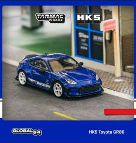 Toyota  - GR86 blue - 1:64 - Tarmac - T64G-038-BL - TC-T64G038BL | The Diecast Company