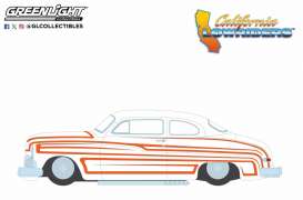 Mercury  - Eight Coupe 1950 white/orange - 1:64 - GreenLight - 63070B - gl63070B | The Diecast Company