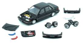 Honda  - Civic black - 1:64 - BM Creations - 64B0405 - BM64B0405LHD | The Diecast Company