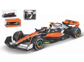 McLaren  - MCL60 2023 orange/black/blue - 1:43 - Bburago - 38088N - bura38088N | The Diecast Company