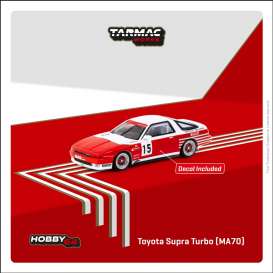 Toyota  - Supra Turbo 1987 red/white - 1:64 - Tarmac - T64-064-87ETC15 - TC-T64-064-87ETC15 | The Diecast Company