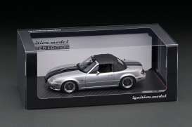 Eunos  - Roadster silver - 1:18 - Ignition - IG3202 - IG3202 | The Diecast Company