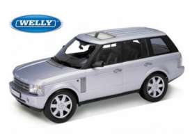 Range Rover  - 2003 silver - 1:18 - Welly - 12536s - welly12536s | The Diecast Company