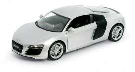 Audi  - 2008 silver - 1:24 - Welly - 22493s - welly22493s | The Diecast Company