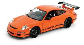 Porsche  - 2007 orange - 1:24 - Welly - 22495o - welly22495o | The Diecast Company