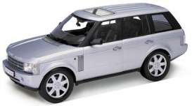 Range Rover  - 2003 silver - 1:24 - Welly - 22415s - welly22415s | The Diecast Company