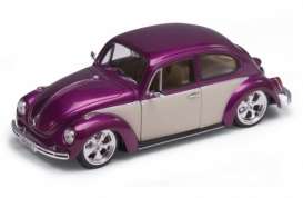 Volkswagen  - 1959 purple/cream - 1:24 - Welly - 22436LRpcm - welly22436LRpcm | The Diecast Company