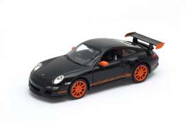 Porsche  - 2007 black/orange - 1:24 - Welly - 22495bk - welly22495bk | The Diecast Company