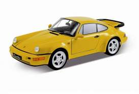 Porsche  - 1989 yellow - 1:18 - Welly - 18026y - welly18026y | The Diecast Company