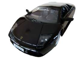 Lamborghini  - Murcielago 2006 black - 1:24 - Welly - 22438bk - welly22438bk | The Diecast Company