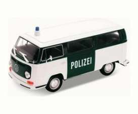 Volkswagen  - 1972 dark green/white - 1:24 - Welly - 22472GP - welly22472GP | The Diecast Company