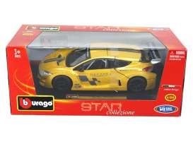 Renault  - yellow-gold - 1:24 - Bburago - 22115y - bura22115y | The Diecast Company