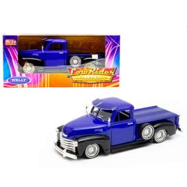 Chevrolet  - 1953 blue - 1:24 - Welly - 22087b-mijo - welly22087lrw-bl | The Diecast Company