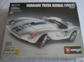 Ferrari  - 1957 white - 1:24 - Bburago - 5507w - bura5507w | The Diecast Company