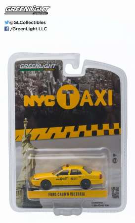 Ford  - Crown Victoria NY Taxi 2011 yellow - 1:64 - GreenLight - 29773 - gl29773 | The Diecast Company