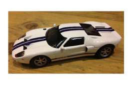 Ford  - GT40 2002 white/blue - 1:43 - Magazine Models - SCfordGT - magSCfordGT | The Diecast Company