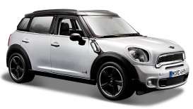 Mini  - 2011 silver - 1:24 - Maisto - 31273s - mai31273s | The Diecast Company