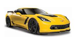 Chevrolet Corvette - Corvette Z06 2015 yellow - 1:24 - Maisto - 31133y - mai31133y | The Diecast Company