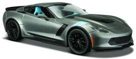 Chevrolet  - Corvette Grans Sport 2017 grey metallic - 1:24 - Maisto - 31516g - mai31516g | The Diecast Company