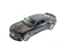 Chevrolet  - Camaro 50th anniversary 2017 grey/orange - 1:18 - Maisto - 31385 - mai31385gy | The Diecast Company