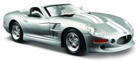 Shelby  - 1999 silver/white - 1:24 - Maisto - 31277s - mai31277s | The Diecast Company