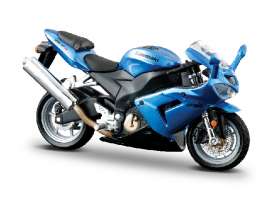 Kawasaki  - Ninja blue metallic - 1:18 - Bburago - 51014 - bura51014 | The Diecast Company