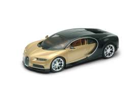 Bugatti  - 2017 gold/black - 1:24 - Welly - 24077gd - welly24077gd | The Diecast Company