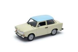Trabant  - 601 cream/blue - 1:24 - Welly - 24037SW - welly24037SWcr | The Diecast Company