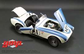 Shelby  - Cobra 289 Competition CSX2011 1963 white/blue - 1:12 - GMP - 12803 - gmp12803 | The Diecast Company