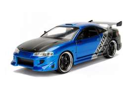 Mitsubishi  - Eclipse 1995 blue/black/silver - 1:24 - Jada Toys - 99103b - jada99103b | The Diecast Company