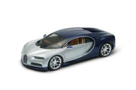 Bugatti  - 2017 silver/blue - 1:24 - Welly - 24077sb - welly24077sb | The Diecast Company