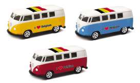 Volkswagen  - T1 Bus 1962 various - 1:64 - Welly - 52221BEL - welly52221BEL | The Diecast Company