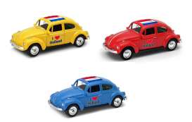 Volkswagen  - Beetle 1963 various - 1:64 - Welly - 52222HOL - welly52222HOL | The Diecast Company