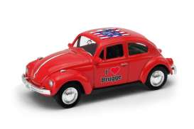Volkswagen  - Beetle 1963 red/white - 1:64 - Welly - 52222BR - welly52222BR | The Diecast Company