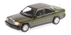 Mercedes Benz  - 190E 1982 green - 1:18 - Minichamps - 155037001 - mc155037001 | The Diecast Company